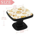thumbnail image 4 of 4 Pcs Square Cabinet Handle Cupboard Knob Drawer Pulls Handle Hello Lion Animal Drawer Knobs with Screws Furniture Decoration, 4 of 7