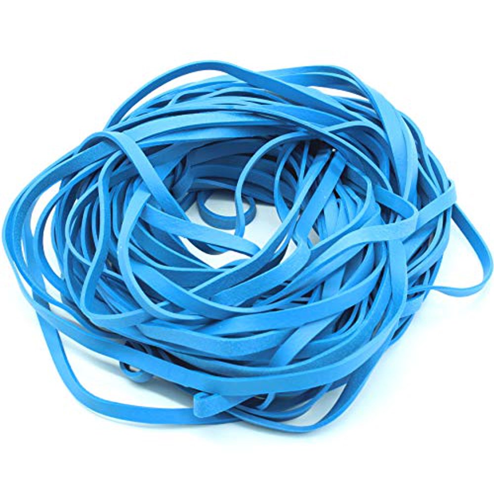 Garbage Trash Can Rubber Bands Blue Large Size 17