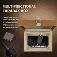 thumbnail image 3 of JXE JXO Faraday Box,RFID Signal Blocking Storage Box, Car Key Fob Protector, Modern Style, Imitation Wood, 3 of 6