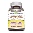 thumbnail image 1 of Amazing Formulas Serrapeptase Delayed Release | 40,000 IU Per Serving | 90 Servings | 90 Veggie Caspules, 1 of 3