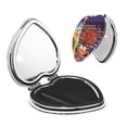 thumbnail image 1 of Qekee inside out 2 Print Compact Makeup Mirror Folding Mini Pocket Mirror Portable Hand Mirror Double-Sided 2 x 1x Magnification for Woman Girls-Heart Shape, 1 of 9
