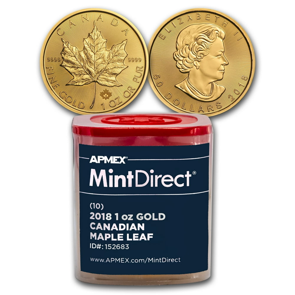 Royal Canadian Mint 2018 Canada 1 oz Gold Maple Leaf (10Coin