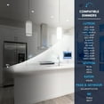 thumbnail image 5 of LUXRITE 5 In. LED Regressed Light with Round White Trim, 22W, 1800LM, 5CCT, 60 Beam, Dimmable, Twist-N-Lock, ETL 6 Pack, 5 of 7
