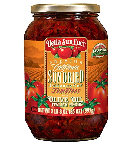 35 oz Bella Sun Luci Sun Dried Tomatoes Julienne Cut in Olive Oil