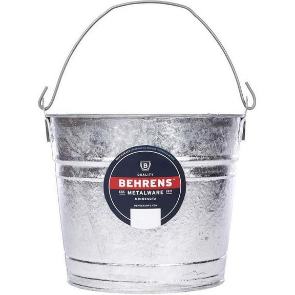 Behrens Metal Pail Galvanized 10 Qt