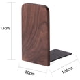 thumbnail image 2 of Juego de 2 pares de sujetalibros de madera de nogal 13 x 8,1 cm Zhivalor  LHH-0101, 2 of 5