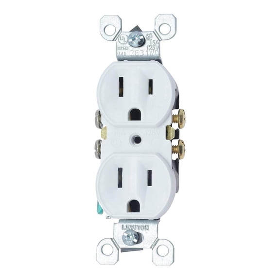 Pack De 2 Contacto Dúplex Leviton 15A Blanco 125V