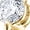 Yellow Gold, variant on 2.45 CT. TW. Diamond Hoop Earrings in 14K Gold