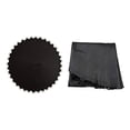 thumbnail image 4 of pitrice Premium Trampoline Mat Round Durable Replacement with V-Rings Lasting Long Black 6 ft 42 rings, 4 of 6