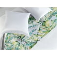 thumbnail image 2 of Leaves Greenery Bed Runner, Tropical Inspiration Dreamy Leafy Pattern Hawaii Themed Botany Art, Decorative Accent Bedding Scarf for Hotels Homes & Guest Rooms, King, Apple Green Seafoam, by Ambesonne, 2 of 3