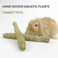 thumbnail image 3 of Rabbit Chew Toys Grass Woven Natural Rabbit Chew Carrot Rabbit Chew Sticks Small Animals Grinding Teeth Supplies Carrot toys, 3 of 5