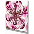 thumbnail image 2 of Art de Fleurs Numérique Parfait en Rose Foncé - Impression sur Toile Florale, 2 of 3