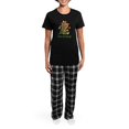 thumbnail image 4 of CafePress - Erin Go Bragh Golden Irish Women's Dark Pajamas - Women's Short Sleeve Print T-Shirt and Pants Dark Cotton Pajama Set, 4 of 7