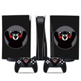 thumbnail image 1 of Autocollant version Lecteur Optique PS5, cool Peau PS5, Poignée de Contrôleur, pour console PS5 et Manette, Autocollant Adorable, Peau Mignonne, Dessin Animé anime, Kumamon, 1 of 5