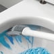 thumbnail image 3 of Matsuzay Soporte para cepillo de baño montado en la pared, herramienta de limpieza de silicona de doble cara, sin cepillos de ángulo muerto, Suministros de limpieza para el hogar Azul, 3 of 6
