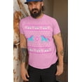 thumbnail image 3 of Old Glory Mens Unicorn Rainbow Ugly Christmas Sweater Short Sleeve T Shirt, 3 of 6