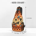 thumbnail image 3 of ZNDUO Sling Bag, Men Shoulder Backpack Small Cross Body Chest Sling Backpack-Vintage South American Geometry Pattern, 3 of 8