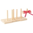 thumbnail image 1 of serony Multipurpose Bow Maker Double-sided Plate Multipurpose Ribbon Decoration Wood Detachable DIY Crafts Making Tool with 12 Rods Bowing for Party, 1 of 8