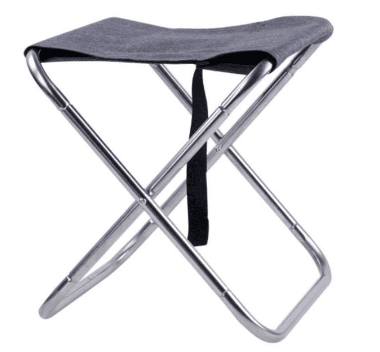 11 Inches High Folding Camping Stool, Portable Outdoor Folding Stool