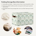 thumbnail image 6 of GZHJMY Leaf Print Storage Bins Foldable Canvas Fabric Storage Basket with Handles for Organizing, Large Storage Baskets for Shelves Closet Collapsible Organizer, 6 of 7