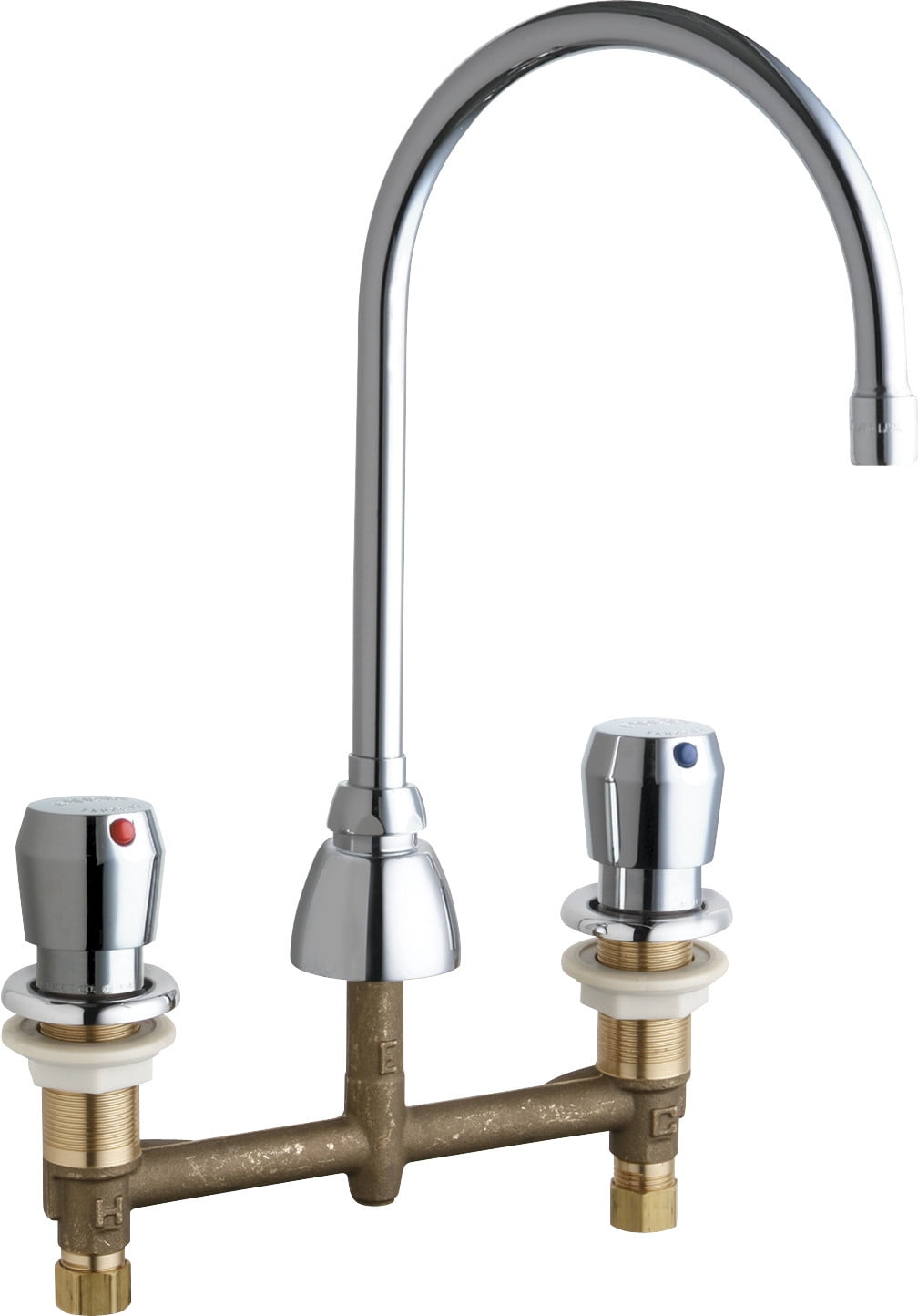 Chicago Faucets 786E3665AB Chrome Commercial Grade High Arch Kitchen