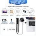 thumbnail image 4 of Recortadora El&eacute;ctrica, Afeitador El&eacute;ctrico Barbero, 6 en 1 Recortadora de Barba El&eacute;ctrica Profesional para Hombres, Recortadora Recargable por USB, Se Puede Utilizar p, 4 of 7