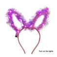thumbnail image 5 of Pxiakgy Hot Sale!! Light Up Headbands Led Bunny Ears Headband Easter Christmas Hair Accessories for Women and Girl Flashing Led Luminous Ears Headband Christmas Flashing Luminous Headband B One Size, 5 of 6