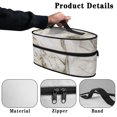 thumbnail image 5 of HELLHERO Marble Pattern Portable Steamer Case Polyester Irons Accessories Travel Steam Iron Case for Travel Clothes Steamer, Case Only, 5 of 6