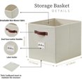 thumbnail image 3 of Storage Basket xx Baskets Storage Organization Bins with Labels (Kallax/ ), 3 of 9