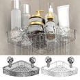 thumbnail image 3 of HLONK Bathroom Corner Wall Suction Cup Rack Shower Shelf Organiser Soap HolderฅGIFT S6F9, 3 of 8