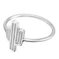thumbnail image 2 of Resilient Desert Cactus Plant Sterling Silver Ring-7, 2 of 5
