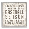 thumbnail image 4 of Stupell Industries Two Times Of Year Baseball Season Rustic Sports Graphic Art Gray Framed Art Print Wall Art, Design by CAD Designs, 4 of 5