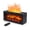 Black, variant on Black 280ml Ultrasonic Aroma Oil Diffuser with 7-color Fireplace Effect for Bedroom Home Yoga Office