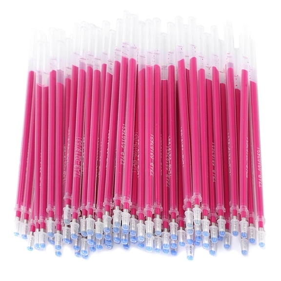 NFTIGB 100pcs Red High Temperature Disappearing Pen Refill Heat Erasable Marker Tailoring Tool Accessory For Leather And Fabric Sewing Marking (5.1 inches / 13 cm)