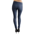 thumbnail image 5 of Vivian's Fashions Long Leggings - Knit Denim, Junior Size (Blue, 1X), 5 of 5