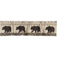 thumbnail image 2 of VHC Brands Rustic & Lodge Kitchen Window Curtains-Wyatt Tan Bear Valance, 16x72, 2 of 2