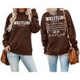 thumbnail image 2 of Tanghaowl Women's Sweatshirts Oversized Pullover Hoodies Artificial Short Velvet Sweaters Long Sleeve Winter Fall Outfits Coffee S, 2 of 4