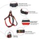 thumbnail image 5 of Arnés de correa para perros, conjunto de collar ajustable, chaleco vaquero con correa para mascotas para perros pequeños, medianos y grandes, correa para gatos y mascotas para entrenamiento de caminat, 5 of 5