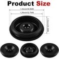 thumbnail image 4 of Trailer Bearing Dust Cap 1.98 in Trailer Axle Dust Cap with 8 Rubber Plugs Heavy Duty Grease Covers Bolt Metal Trailer Hub Dust Caps Replacement for Most 2000-3500 lbs Axles Dexter Trailer Camper RV, 4 of 8