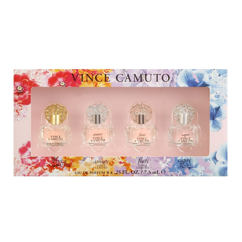 (125 Value) Vince Camuto Coffret Perfume Gift Set for Women, 4 Pieces