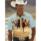 thumbnail image 2 of Camisas hawaianas tribales de estilo occidental con estampado floral en 3D, camisetas holgadas de verano de manga corta de gran tamaño para hombre, camisetas para niño, 2 of 5