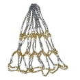 thumbnail image 1 of Sonducket Red de Baloncesto Red de Baloncesto de Metal Galvanizado Cadena de Baloncesto Estándar Durable Resistente a los rayos Cadena de Reemplazo de Deportes y aire libre dorado+plata Sonducket OD009804-01, 1 of 1