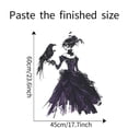 thumbnail image 3 of sruoe Halloween Wall Sticker Decorations, Ladies Crow Bedroom Living Room Background Decor, Wall Decal for Living Room, Bedroom, Party Decor, 3 of 6