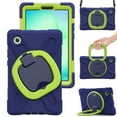 thumbnail image 2 of XYX Case for Samsung Galaxy Tab A11 8.7 inch SM-X130/SM-X135, 360 Degree Rotating Hand Grip Shockproof Cover with Shoulder Strap, NavyBlue Lime, 2 of 7