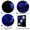 thumbnail image 3 of Designart "Elegance In Black And Blue Irises" Irises Floater Framed Wall Art Prints, 3 of 5