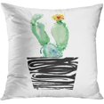 thumbnail image 2 of Set of 4 Throw Pillow Cover 18x18 Inch Watercolor Cactus Home Decor Pillowcase Square Cushion Cover for Sofa Bed Couch, 2 of 5