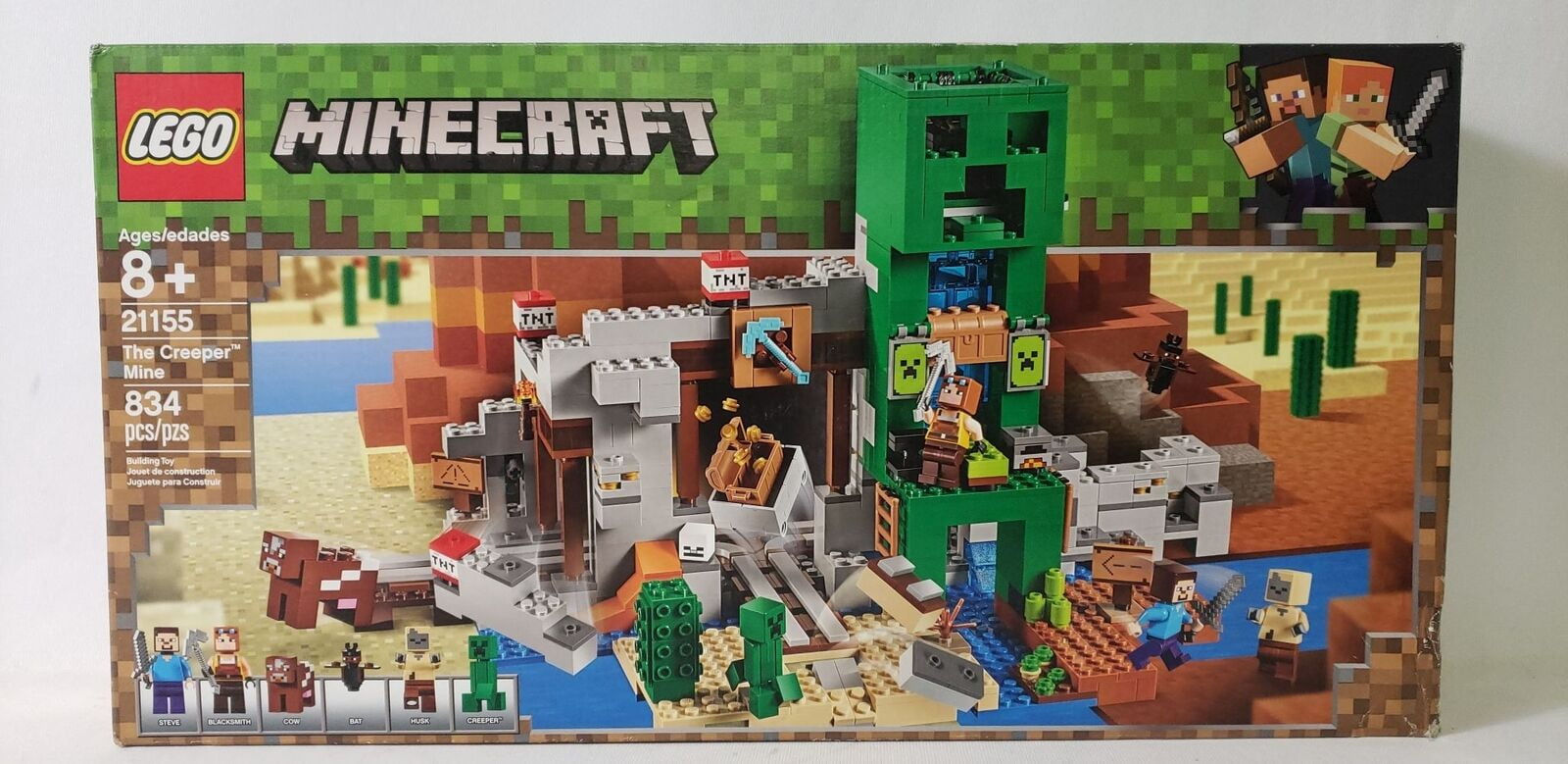 What is the title of this picture ? Lego Minecraft The Creeper Mine Building Toy Set 834pcs 21155 - Walmart