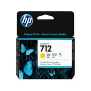 HP 712 DesignJet Yellow Ink Cartridge, 3ED69A