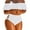 White, variant on Floral Swimsuits for Women,Ruched Tankini Tops for Women,Crisscross Tie Back Bathing Suit,Ruched Two Piece Swimsuit,Tie Bikini,Halter Swimsuits for Women,Retro Swimsuit for Women Black M