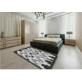thumbnail image 5 of Ahgly Company Machine Washable Indoor Square Transitional Gray Area Rugs, 4' Square, 5 of 7